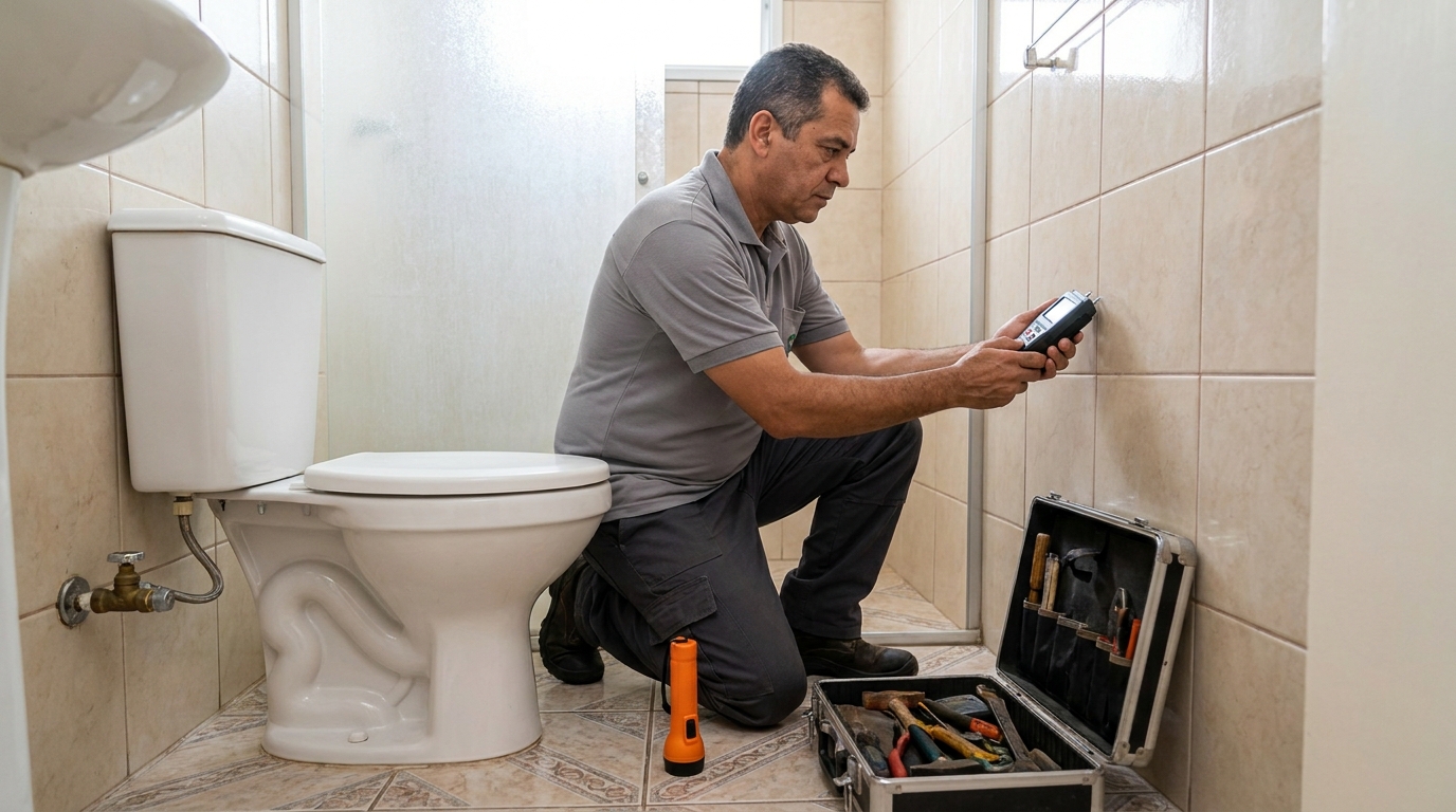 Caça vazamentos em residência